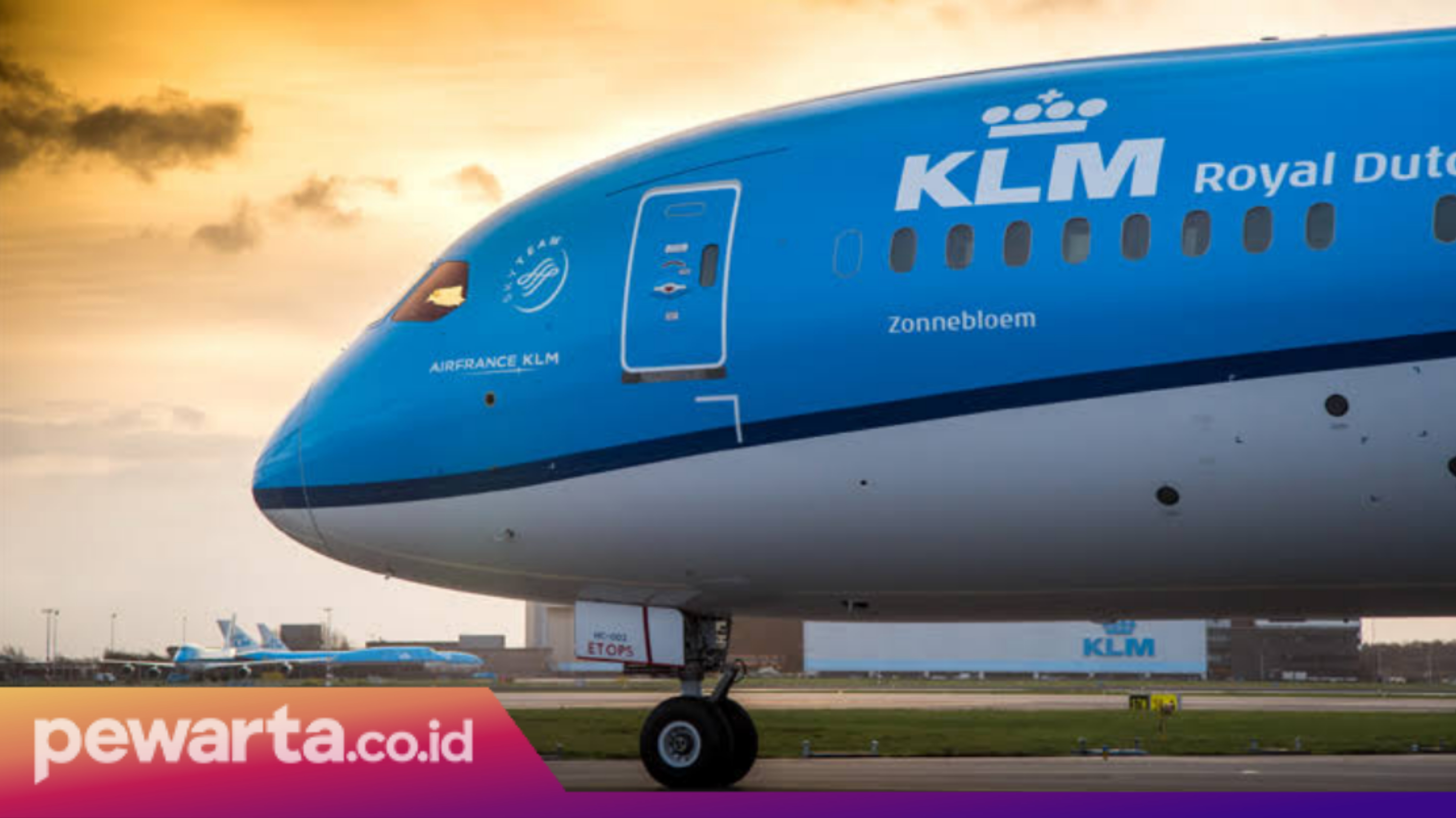 Unit pesawat milik maskapai KLM Royal Dutch