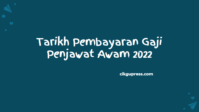 jadual gaji 2022