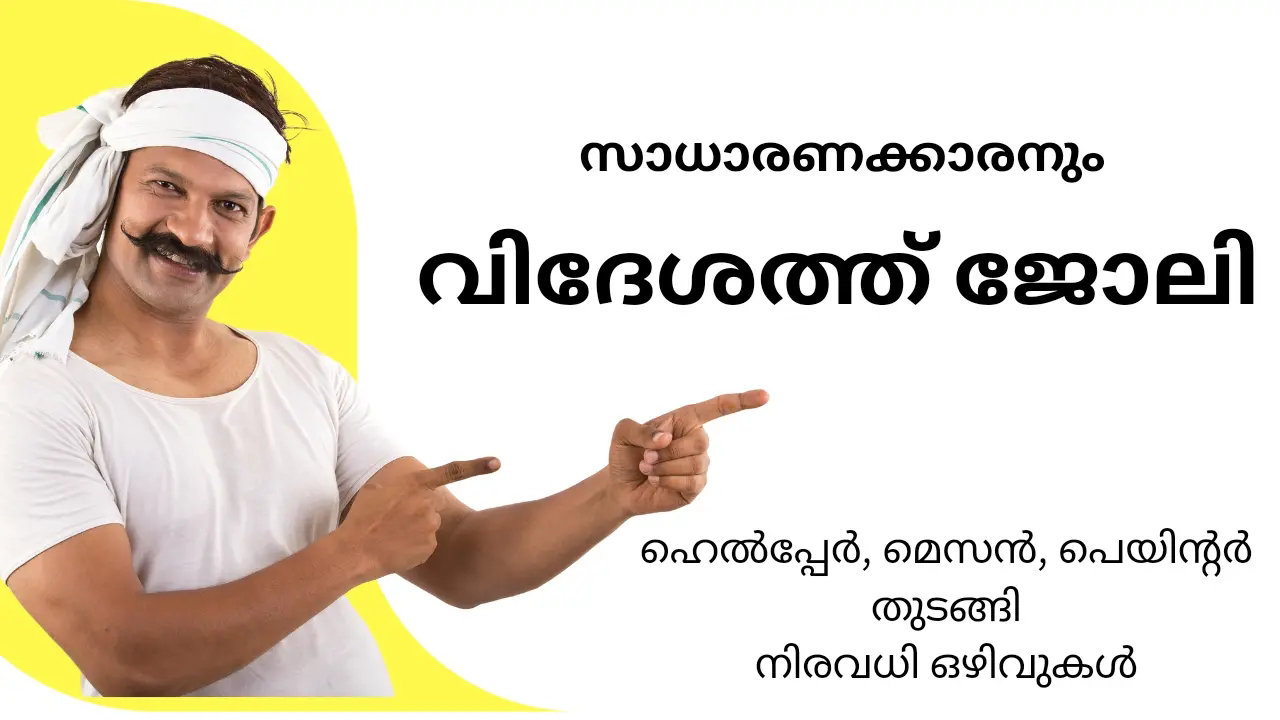 UAE യിലെ കമ്പനിയിലെ വിവിധ ഒഴിവുകളിക്ക് നിയമനം നടത്തുന്നു