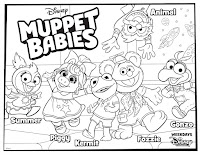 The Muppet babies coloring page