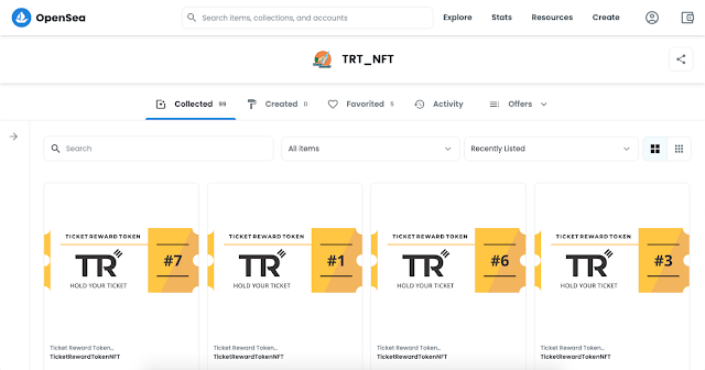 TRTNFT — Ticket Reward Token NFT