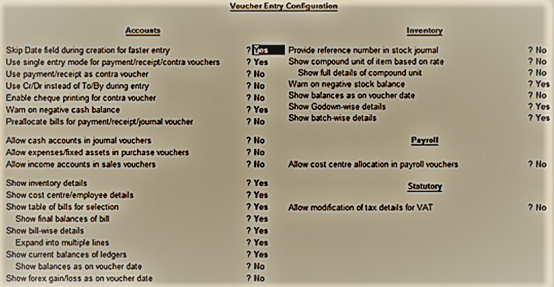 accounting vouchers in tally erp 9