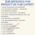  JOB OPENINGS FOR PROJECT IN UAE LATEST