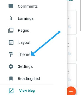 Go to your blog theme option