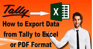 How to Export Data from Tally to Excel or PDF Format in Hindi