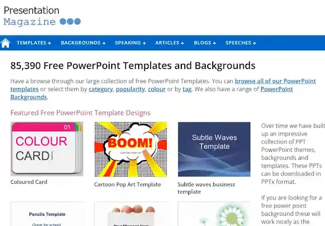 افضل مواقع تحميل قوالب بوربوينت مجانية power point templates