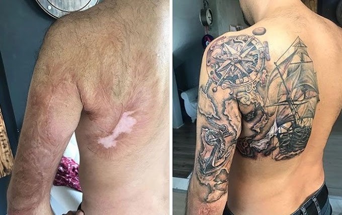 30 Brilliant Cover - up Tattoos You Should Not Miss to See