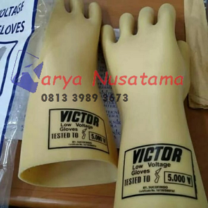 Ready Stock Insulating Gloves Victor 5kV Made of Natural Latex