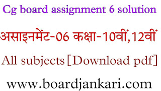 assignment-6 class 12th answer
