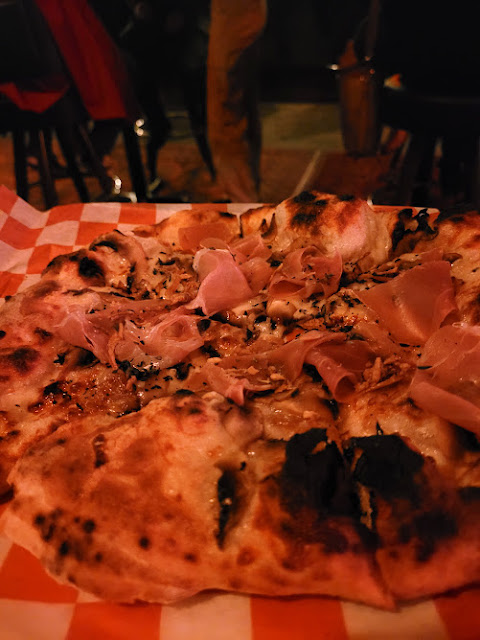 White Pie with prosciutto, at Frame for Val's Pizza pop-up