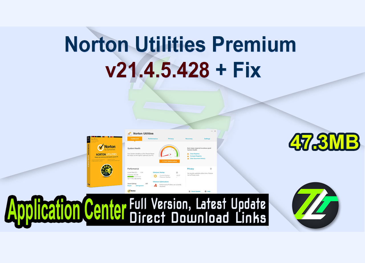 Norton Utilities Premium v21.4.5.428 + Fix
