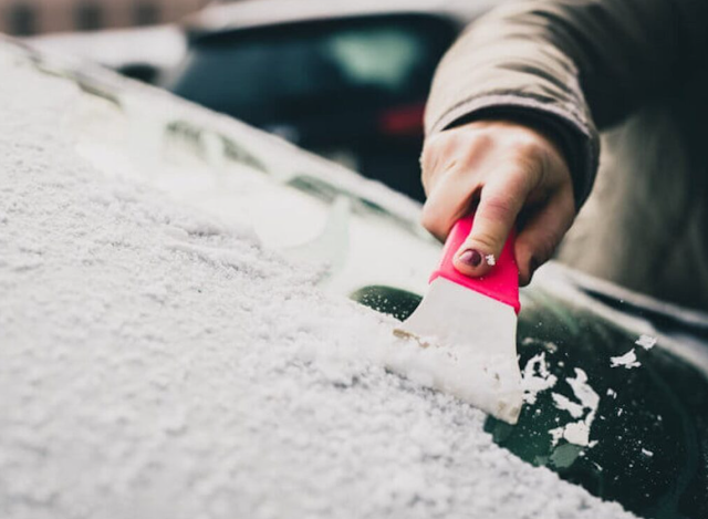 The freezing of your windshield can be prevented by using raw onion