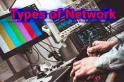 Types of Network, नेटवर्क के घटक, लैन की टोपोलॉजी के प्रकार