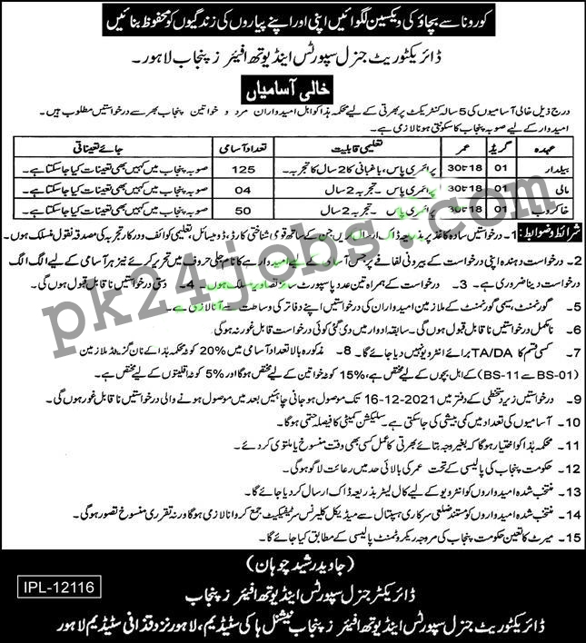 Punjab Youth Jobs 2022 – Today Jobs 2022