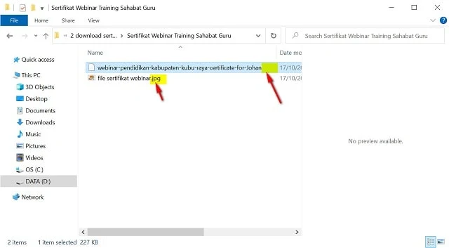 file extension sertifikat webinar