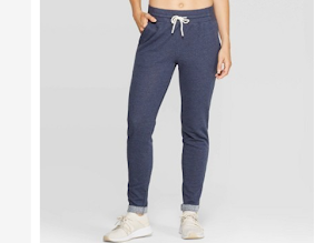 Women Mid Rise French Terry Jogger Pants