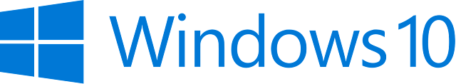 window 10 logo in blue color