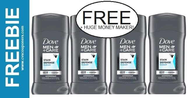FREE Dove Men+Care Deodorant CVS Deals