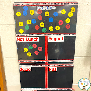 Circular magnets are so versatile! I love using them for my students to indicate their lunch choices in the morning. It's a great way to foster independence in your students.