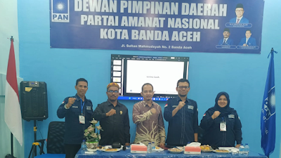 DPD PAN Kota Banda Aceh menyelenggarakan ToT untuk calon Saksi