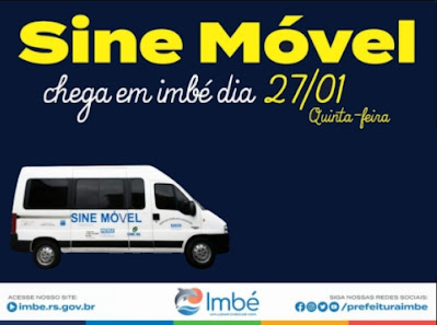 Sine Móvel atenderá em Imbé dia 27/01