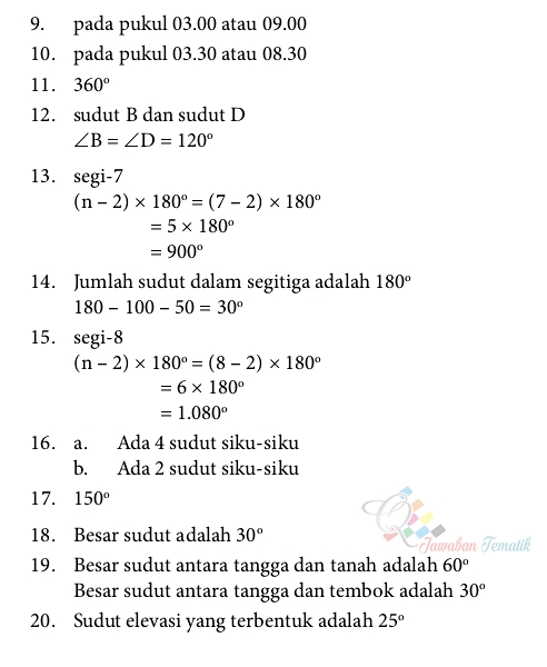 Jawaban Buku Senang Belajar Matematika Kelas 4 Halaman 195