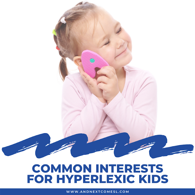 Common interests for hyperlexic kids