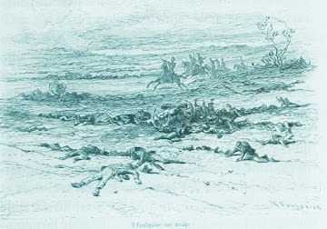 La bataille de Waterloo dans "La Chartreuse de Parme" de Stendhal : illustration de  V. Foulquier (1883)