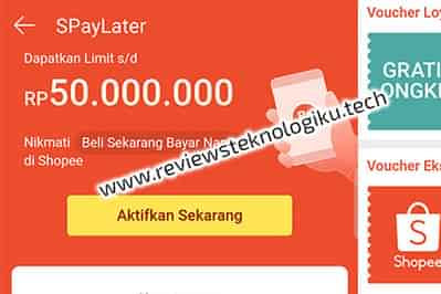 mendapatkan gratis ongkir shopee lewat spaylater