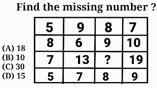 Missing number Reasoning SSC CGL all questions and answers