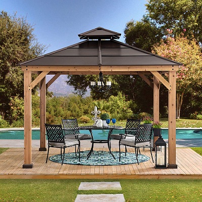 Sunjoy Cedar Framed Gazebo