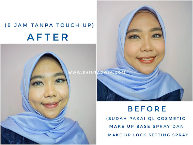 ql cosmetic make up lock setting spray