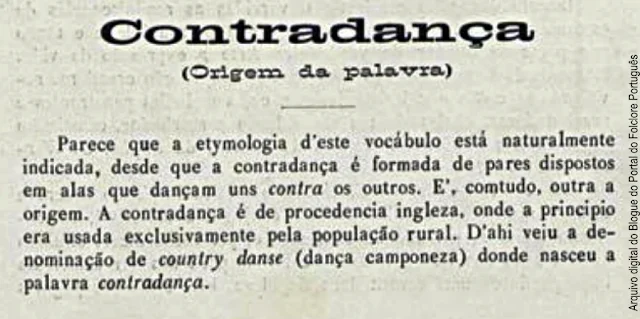 Contradança (origem da palavra)