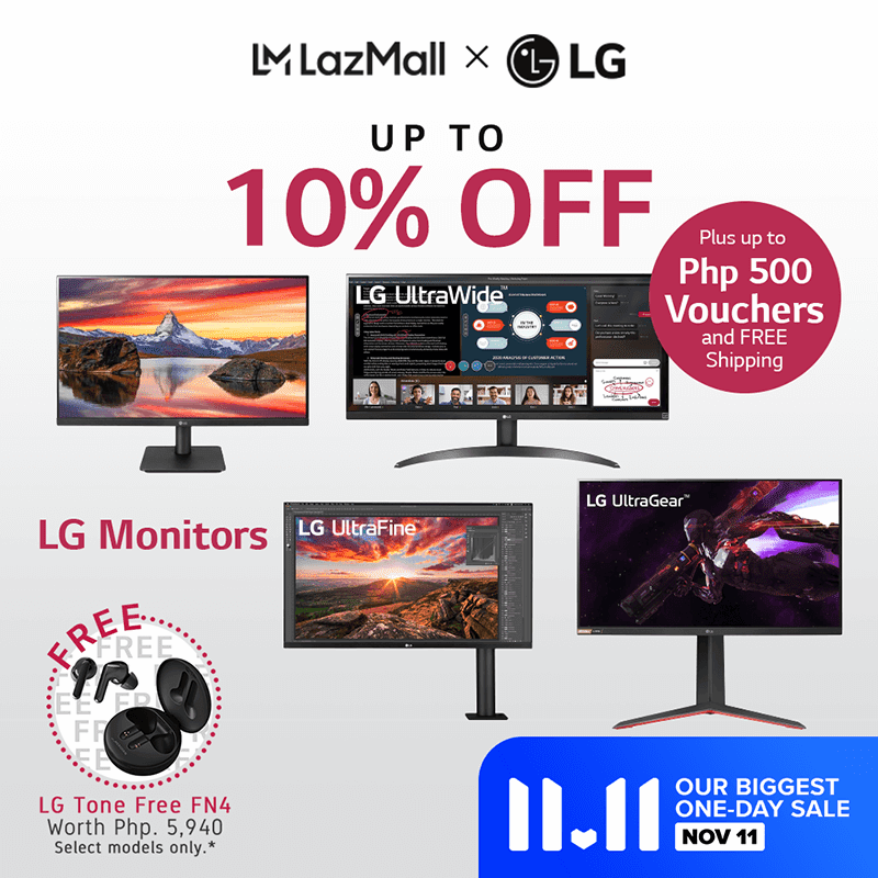 Up to 10 percent off on some LG monitors