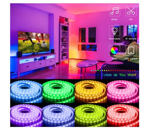 Ehomful App Control RGB 5050 Color Changing Smart Led Strip Lights