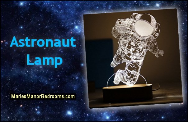 Astronaut  Lamp outer space bedroom decor boys room planets space room decorating