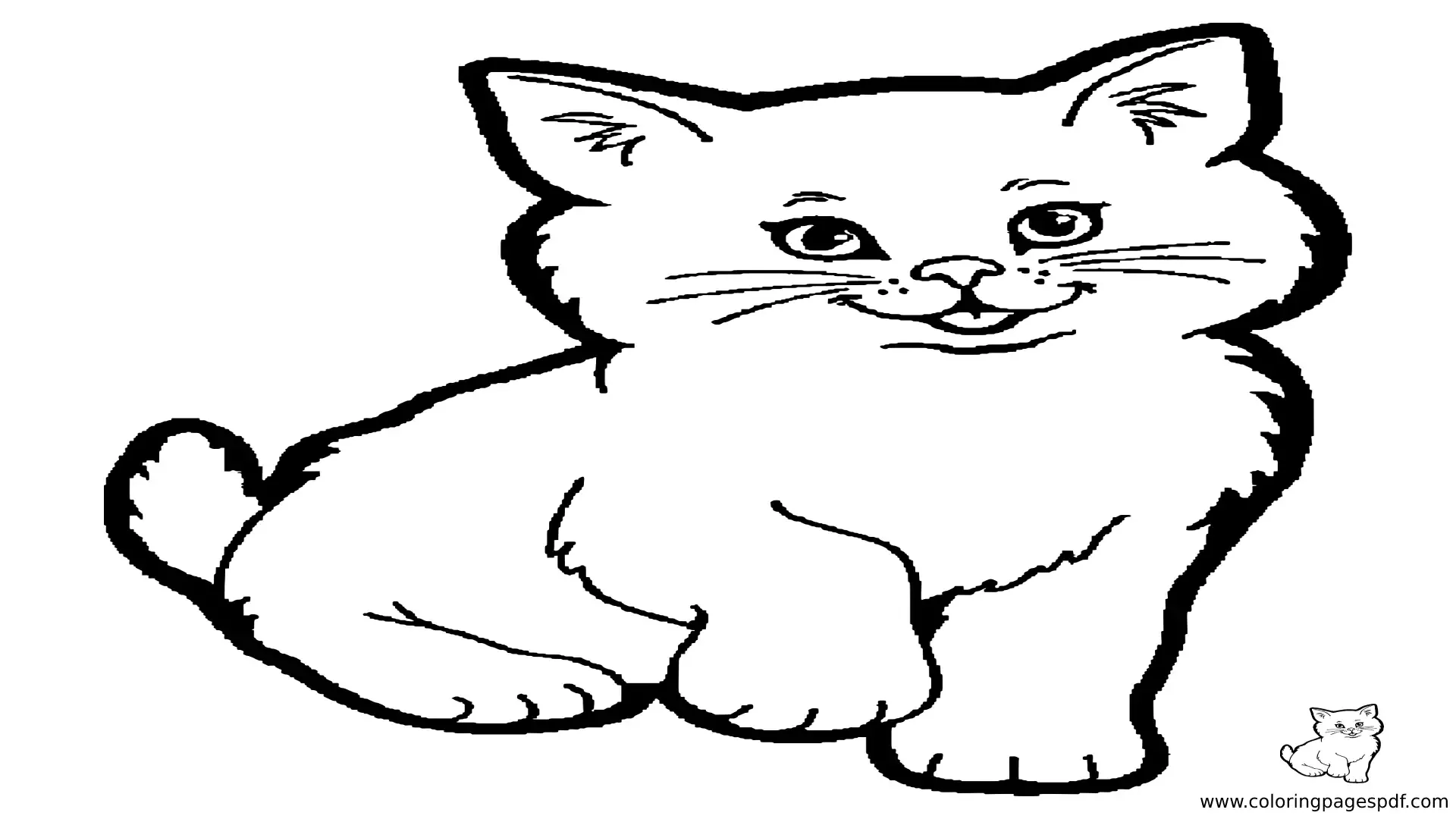 Cute Cat Coloring Pages