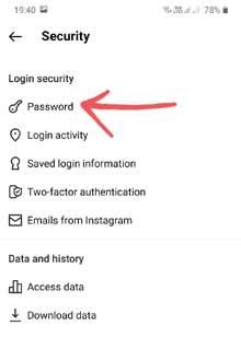 instagram ka password kaise change kare