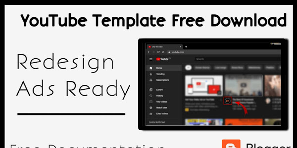 Youtube Blogger Template Download For FREE