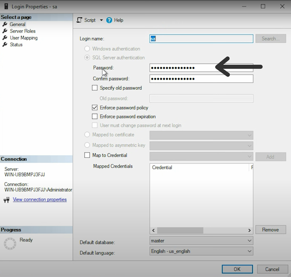 Login Properties