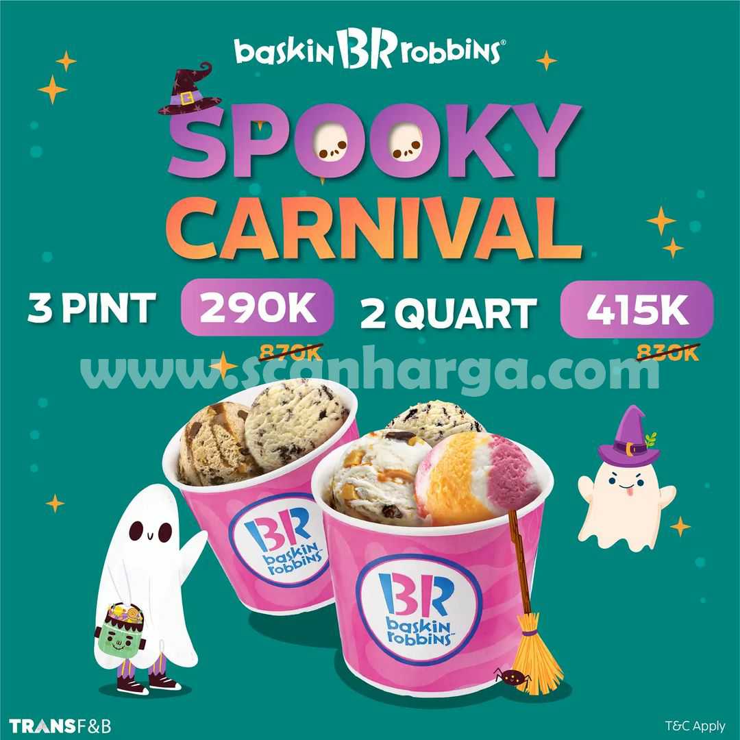 Promo Baskin Robbins Spooky Carvival hingga 15 Oktober 2021