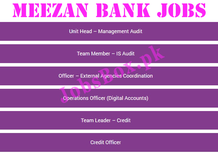 www.meezanbank.com/careers - Meezan Bank Jobs 2021 in Pakistan