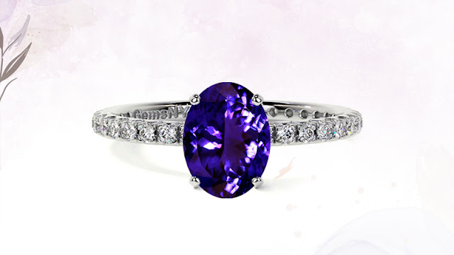 Oval Cut Tanzanite Ring