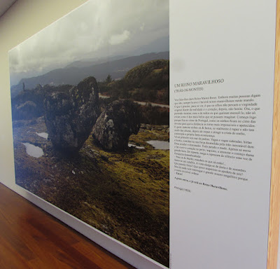 foto de montanha e pedras e um texto de Miguel Torga