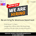 Tirupati hiring for Warehouse department 
