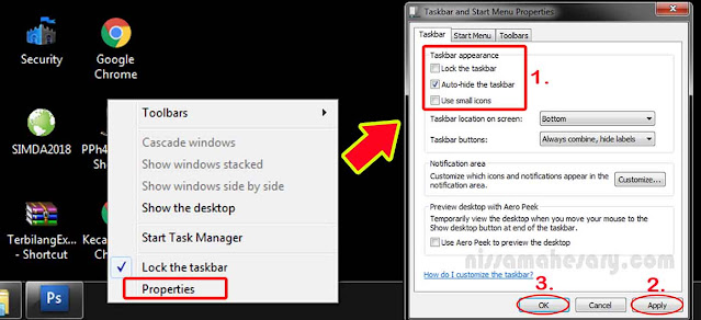 Cara Mengubah Tampilan Taskbar Windows