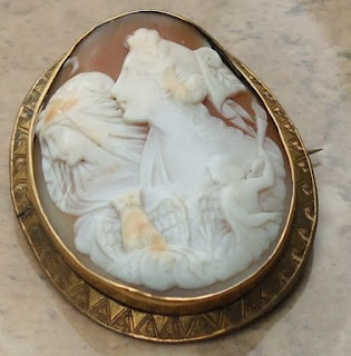 Antique cameo brooch again