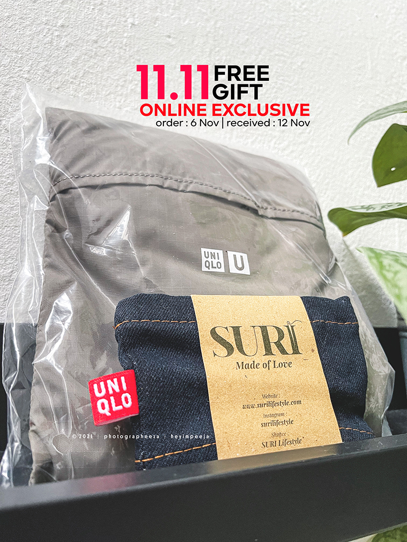 Uniqlo tote bag dan upcycled cup holder Uniqlo tote bag dan upcycled cup holder