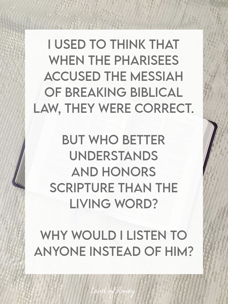 Who better understands and honors the word of God than the Living Word? The Messiah never broke Biblical law. | Land of Honey