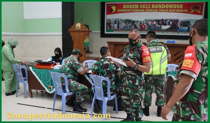 Hari Juang TNI AD ke 76 Kodim Bersinergi Dengan Polres Bondowoso Gelar Donor Darah